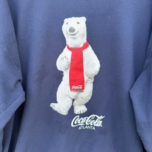 Vintage 2000s Coca-Cola Atlanta Polar Bear Crewneck - Picture 3 of 4